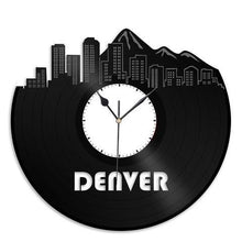 Denver Skyline Vinyl Wall Clock - VinylShop.US