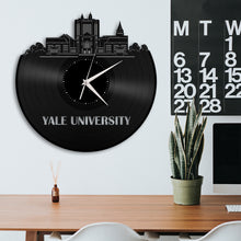 Yale University Skyline Vinyl Wall Clock - VinylShop.US
