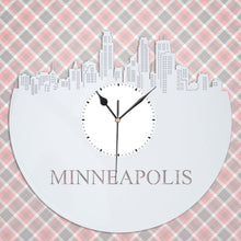 Minneapolis St Paul Skyline Clock - Minneapolis Wall Art, Minnesota Cityscape Skyline, Large Wall Decor, Large Clock, Large Wall Clock, Gift - VinylShop.US