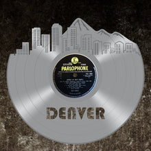 Denver Art - Denver Skyline Wall Decor, Denver Cityscape, Personalized Vinyl Record Skyline Art, Perfect Birthday, Anniversary, Wedding Gift - VinylShop.US