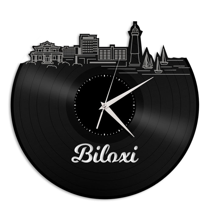 Biloxi Vinyl Wall Clock