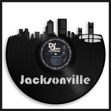 Jacksonville Skyline Vinyl Wall Art - VinylShop.US