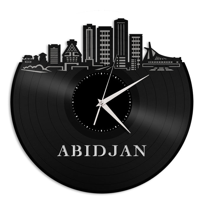Abidjan Vinyl Wall Clock
