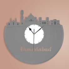Ahmedabad Skyline Vinyl Wall Clock - VinylShop.US