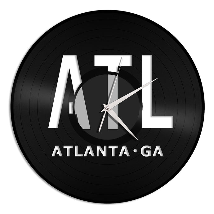 Atlanta Airport ATL Vinyl Wall Clock - VinylShop.US