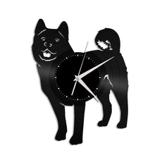 Akita Dog Vinyl Wall Clock