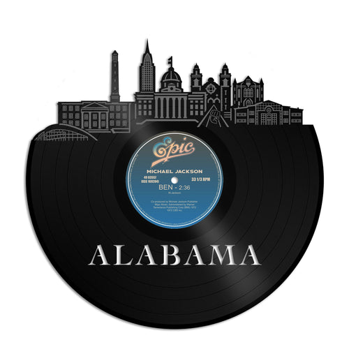 Alabama Skyline Vinyl Wall Art - VinylShop.US
