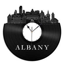 Albany New York Vinyl Wall Clock - VinylShop.US