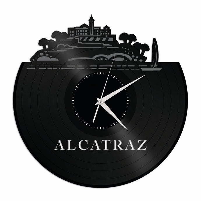Alcatraz Vinyl Wall Clock