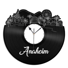 Anaheim California Skyline Vinyl Wall Clock - VinylShop.US