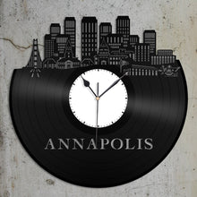 Annapolis MD Skyline Vinyl Wall Clock - VinylShop.US
