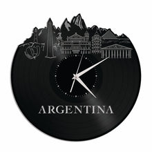 Argentina Skyline Vinyl Wall Clock