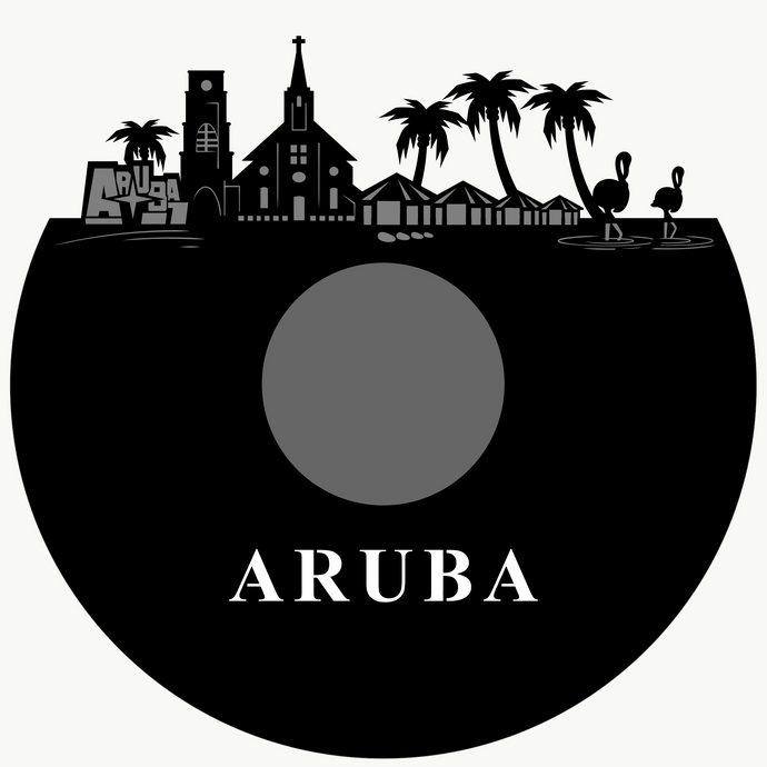 Aruba Skyline Custom Clock