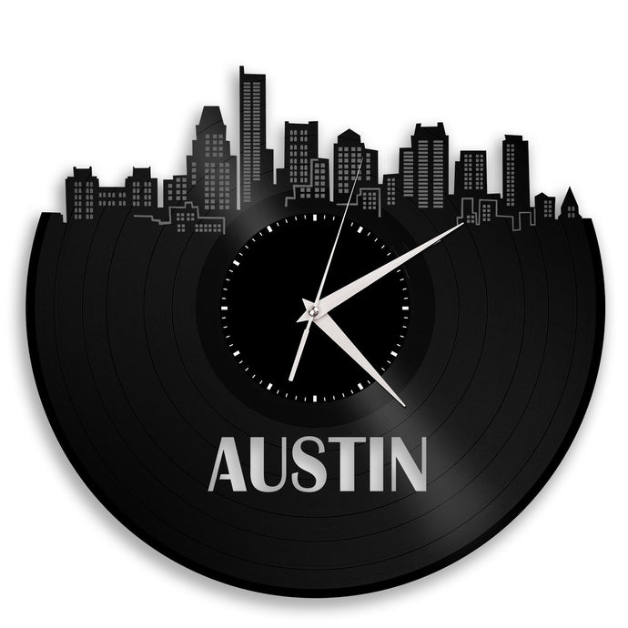 Austin Skyline Wall Clock - VinylShop.US