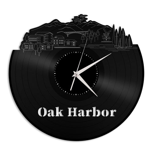 Oak Harbor, WA Vinyl Wall Clock