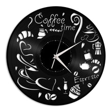 Coffee Time Vinyl Wall Clock