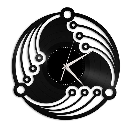 Spiral Line Modern Clock Vinyl Wall Clock