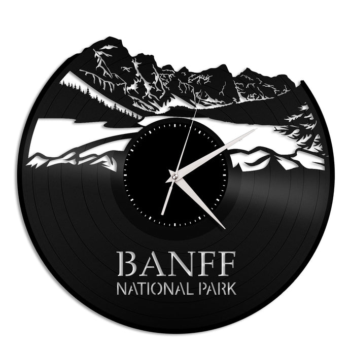 Banff National Park Vinyl Wall Clock - VinylShop.US