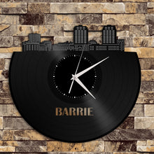 Barrie Canada Skyline Vinyl Wall Clock - VinylShop.US