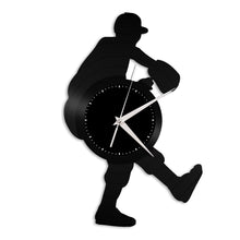 Baseball Pitcher Vinyl Wall Clock