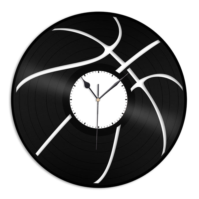 Basketball Ball Vinyl Wall Clock