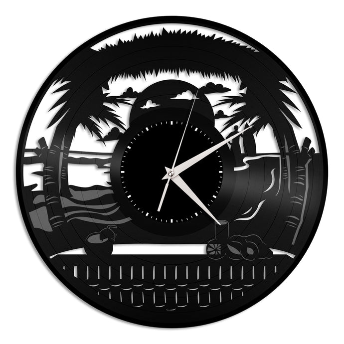 Beach design Vinyl Wall Clock - VinylShop.US