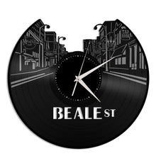 Beale Street-Memphis Skyline Vinyl Wall Clock - VinylShop.US