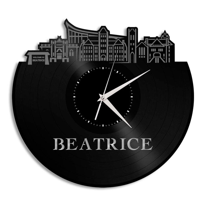 Beatrice Nebraska Vinyl Wall Clock