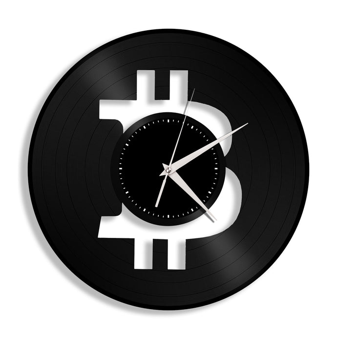 Bitcoin Vinyl Wall Clock