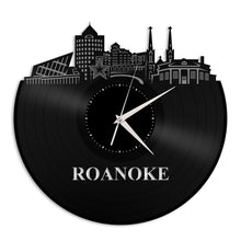 Roanoke, VA Vinyl Wall Clock