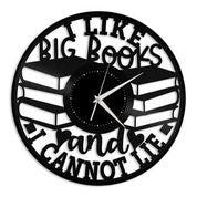 I Like Big Books and I Cannot Lie Vinyl Wall Clock