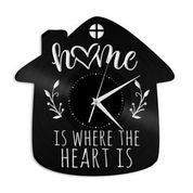 Home Is Where the Heart Is Vinyl Wall Clock