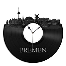 Bremen Skyline Vinyl Wall Clock - VinylShop.US