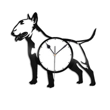 Bull Terrier Vinyl Wall Clock