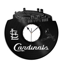 Cardinals Baseball Team Vinyl Wall Clock - VinylShop.US