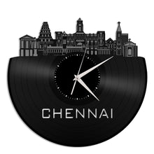 Chennai India Skyline Vinyl Wall Clock - VinylShop.US