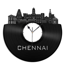 Chennai India Skyline Vinyl Wall Clock - VinylShop.US