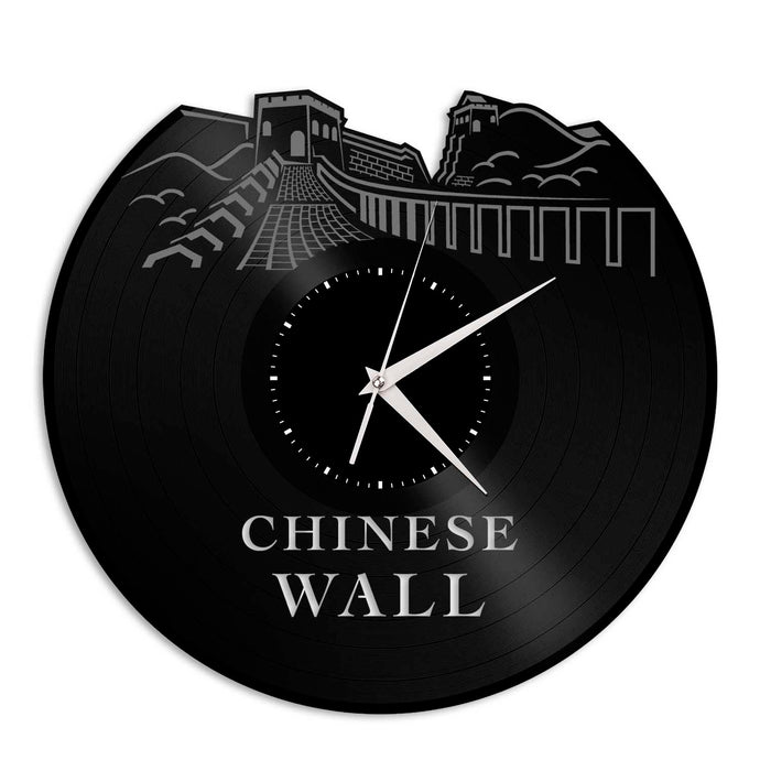 Chinese Wall Vinyl Wall Clock