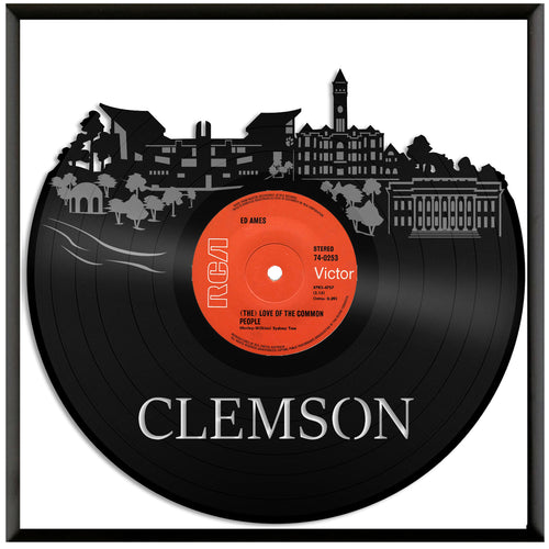Clemson Skyline Vinyl Wall Art