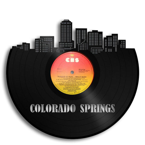 Colorado Springs Skyline Vinyl Wall Art - VinylShop.US