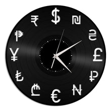 Currency Exchange Vinyl Wall Clock