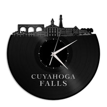 Cuyahoga Falls Vinyl Wall Clock