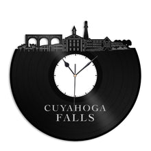 Cuyahoga Falls Vinyl Wall Clock