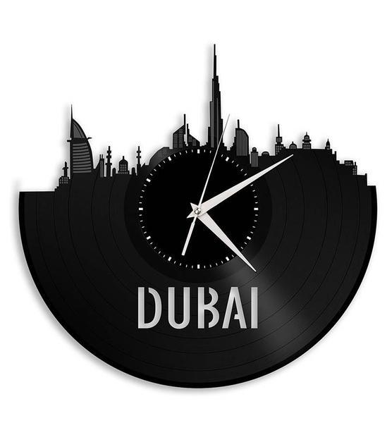Dubai Skyline Vinyl Wall Clock - VinylShop.US