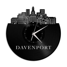 Davenport IA Vinyl Wall Clock