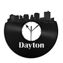 Dayton Skyline Vinyl Wall Clock - VinylShop.US