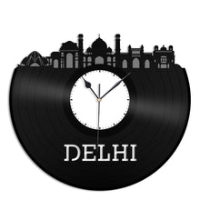 Delhi Skyline Vinyl Wall Clock - VinylShop.US