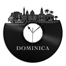 Dominica Caribbeans Vinyl Wall Clock