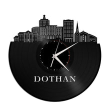 Dothan AL Skyline Vinyl Wall Clock - VinylShop.US