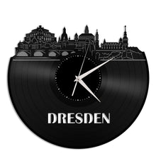 Dresden Skyline Vinyl Wall Clock - VinylShop.US